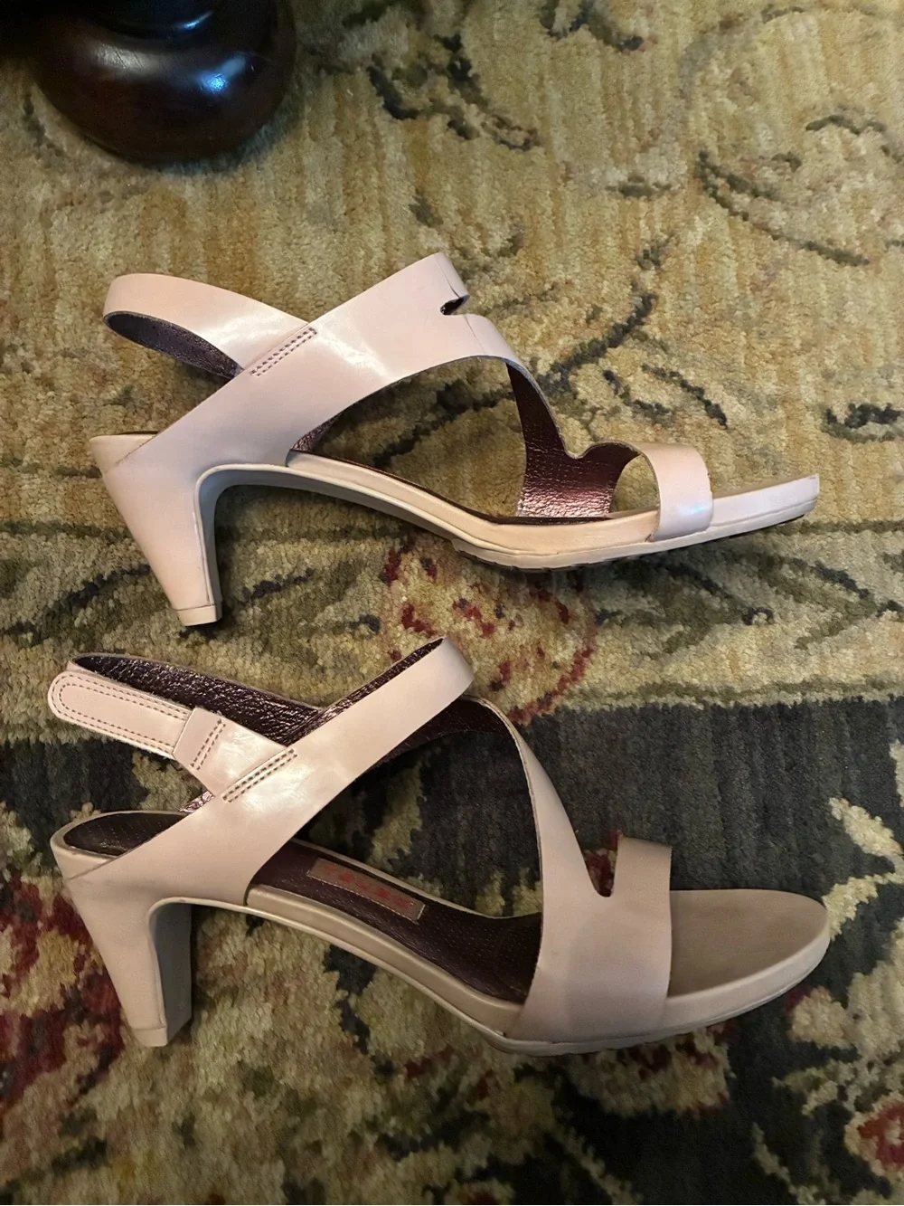 Tsubo Blush Pink Slingback Heeled Sandals